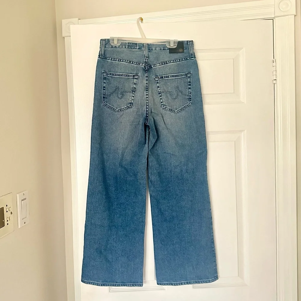 AG Adriano Goldschmied Etta High Wasted Wide Leg Crop Jeans - Picture 2 of 9